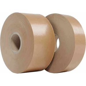 Papieren tape gegomd – 70mm X 200m – 60g/m3 – 24 stuks