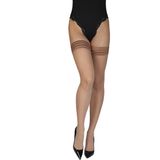 Elegante stay ups met een semi-transparant boord van Annes