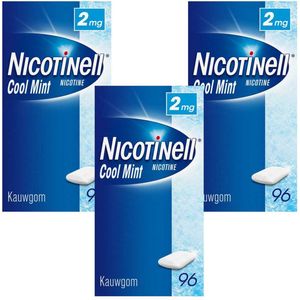 Nicotinell Kauwgom Cool Mint 2mg - 3 x 96 stuks
