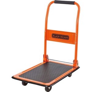 Inklapbare Plateauwagen - Transportwagen Max. 80KG - Handzame Transportkar 60 x 40 x 80,5 cm - Stevig Handvat - Perfect voor Verhuizen en Transporteren