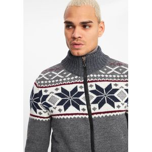 Gebreid Herenvest met Rits, Noorse Stijl - Warm en Comfortabel voor Herfst en Winter