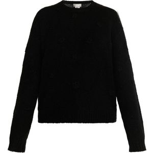 Usha - Trui - Zwart - Effen - Lange Mouw - Losse Pasvorm