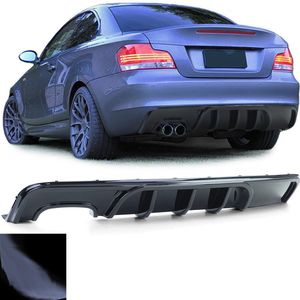 Passend Voor Bmw 1 Serie E82 E88 M Pakket Coupe Cabrio Achterbumper Diffuser Hoogglans Zwart 135i Look 2007 t/m 2013 116 118 120 123 125