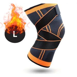 Livano Kniebrace - Sportbrace Knie - Knee Sleeves - Knee Sleeves Powerlifting - Compressie Knie Brace - Knee Wraps - Knee Support - Dames - Heren - Comfortabel - Oranje - Maat L