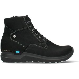 Wolky - Whynot - Veterboot - Zwart - Nubuck Leer