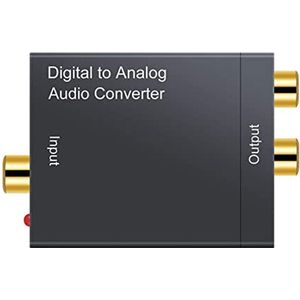 Naar Analoge Audio Converter 192KHz met Volumeregeling - Optische en Coaxiale naar RCA Adapter