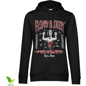 Rick And Morty Floaty Bloody Man Girls Hoodie Damen Black-S