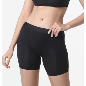 Dames boxer lange pijpjes MicroModal naadloos vanta zwart