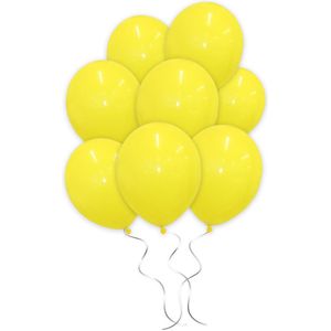LUQ - Luxe Gele Helium Ballonnen - 100 stuks - Verjaardag Versiering - Decoratie - Feest Latex Ballon Geel