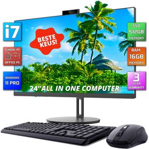 GMR All in One Desktop - Intel i7 - 24 Inch - 16GB RAM - 512GB SSD - Windows 11