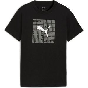 Puma - Ess No. 1 Logo Tee - Kinder T-shirt - Zwart
