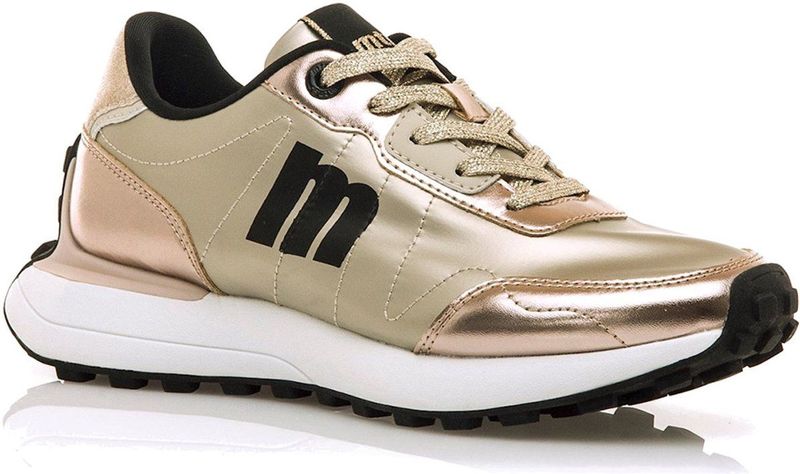 MTNG - 60779 - Trainers - Goudkleurig - Stof - Plat - Veters - Casual