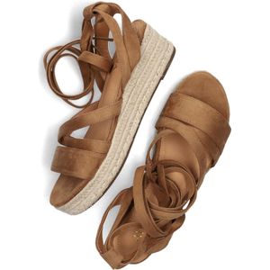 Omoda 0047-42 Espadrilles - Zomer Schoenen - Dames - Cognac - Maat 39