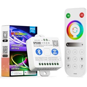 WiFi LED Controller met 4 Zones en Afstandsbediening voor RGB/RGBWW LED Strips