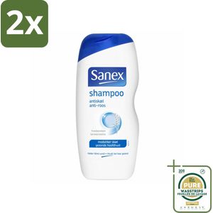 Sanex - Shampoo - Anti-Roos - Tegen Schilfers - 250 ml - Voordeelverpakking - 2 stuks - Kalmerende shampoo - Hoofdhuidverzorging