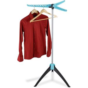 Relaxdays wasrek inklapbaar - droogrek voor kledinghangers - kledingrek - droogmolen