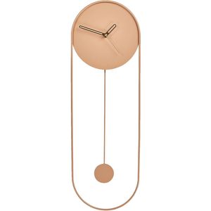 Beliani - Salvan - Wandklok - Perzik - Staal