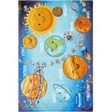 Kindervloerkleed - Sympathy - Planeten - Multikleur - 160x230 cm