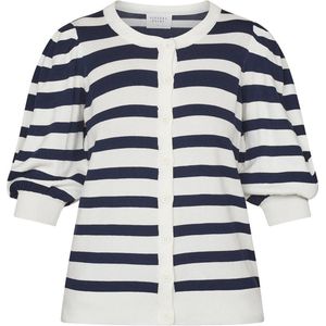 SISTERS POINT Halia-str.ca - Dames Vest - Cream/midnight - Maat XS