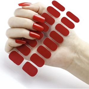 Cabantis Plaknagels Set - Nagelstickers - Manicure - Rood