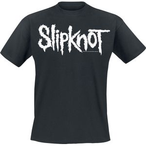 Slipknot White Logo T-shirt zwart L - Katoen - Band merch, Bands