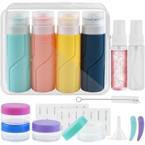 Reisvloeistofset - 16 stuks - ideaal voor vliegtuigen