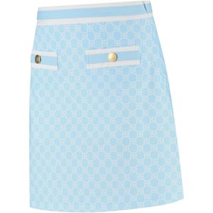Par 69 Bucci Skirt Light Blue Print