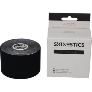 Triple pack Skinestics Kinesiologie tape – Sport tape – Fysio tape – Kleur Zwart – nu 20% langer, 600 cm lang bij 5 cm breed, 170% rekbaar gelijk aan menselijke huid, standaard voorzien van extra sterke lijm, katoen, voor hele lichaam, medical taping