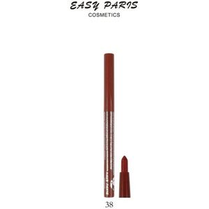 Easy Paris Cosmetics - Caramel Bruin - Chocolade Melk Bruin - Oogpotlood & Lippotlood draaibaar / Automatic Eyeliner & Lipliner Pencil - Waterproof - Nummer 38 Chocolat Milk - 1 stuks