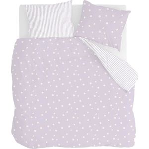 Walra Dekbedovertrek Little Daisies - 200x220 - 100% Katoen (BCI) - Lila