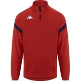 Kappa Core Dolvole Ziptop Heren - Rood / Zwart | Maat: L