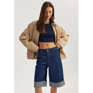 Denim Pedaalduwer (onder de knie) Jeansshorts