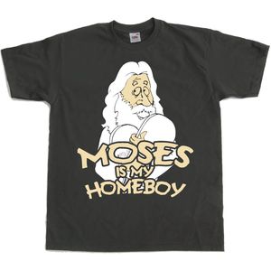 Hybris Moses Is My Homeboy T-Shirt SH-1-10913-Poly DarkGrey-S