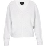 DreiMaster - Klassik - Trui - Offwhite - V-hals - Lange Mouw