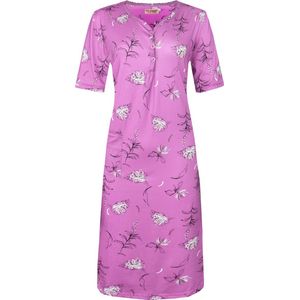 Dames nachthemd gebloemd roze M