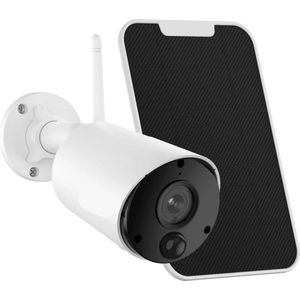 Camerabewaking Draadloos - Beveiligingscamera Draadloos Buiten - Camerabewaking Voor Buiten - Wifi Beveiligingscamera Set Buiten - Wit