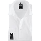 OLYMP Level 5 body fit overhemd - mouwlengte 7 - wit - Strijkvriendelijk - Boordmaat: 43