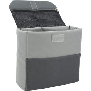 Camera Insert Bag Nylon Waterdicht Schokbestendig - Draagbare Gewatteerde Tas voor SLR Camera Lenzen met Divider - Stick Lens Accessoires - Grijs