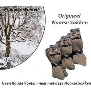 Warme Wintersokken Origineel Noorse Sokken 6 Paar-Maat 39/42