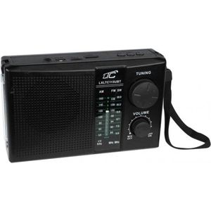 LTC - Draagbare radio - Bluetooth, FM/AM/SW met zonnepaneel - LXLTC115UBT - Zwart