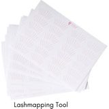 Noble Lashes - Lash Mapping Stickers - Wimperextensions Hulpmiddel - 5 Vellen - 12 Paar