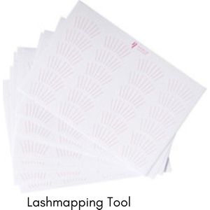 Noble Lashes - Lash Mapping Stickers - Wimperextensions Hulpmiddel - 5 Vellen - 12 Paar