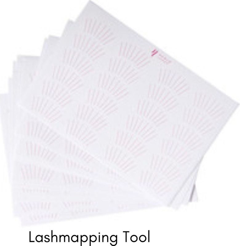 Noble Lashes - Lash Mapping Stickers - Wimperextensions Hulpmiddel - 5 Vellen - 12 Paar