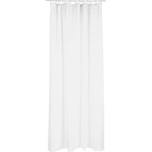 5Five Douchegordijn - wit - polyester - 180 x 200 cm - inclusief ringen - Voor bad en douche