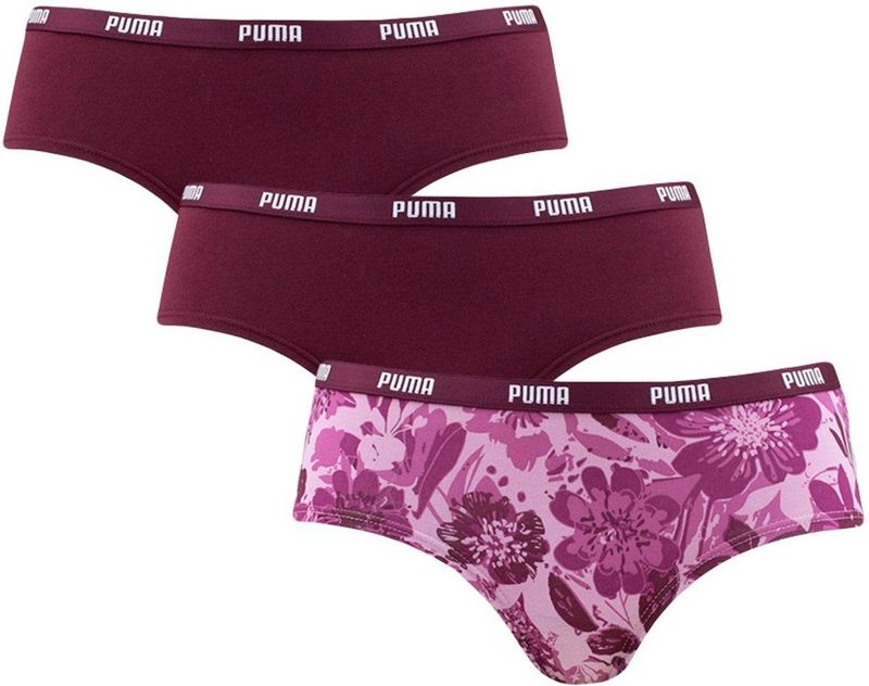 PUMA - Hipster - Rood - Set van 3 Stuks - Dames