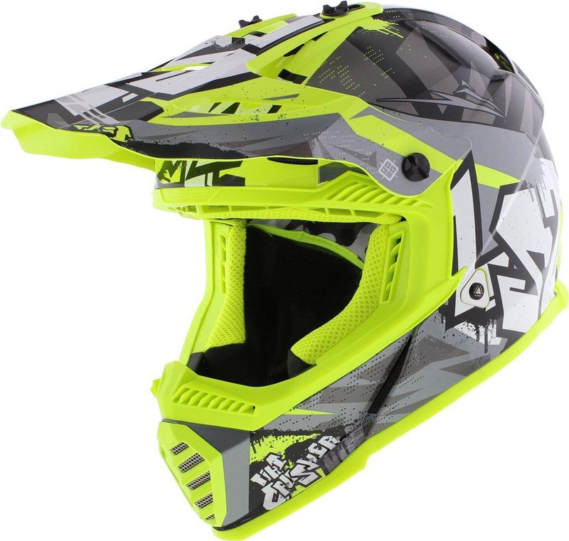 LS2 - MX437 Fast II Mini - Crosshelm - Zwart - KPA - ECE 22-06