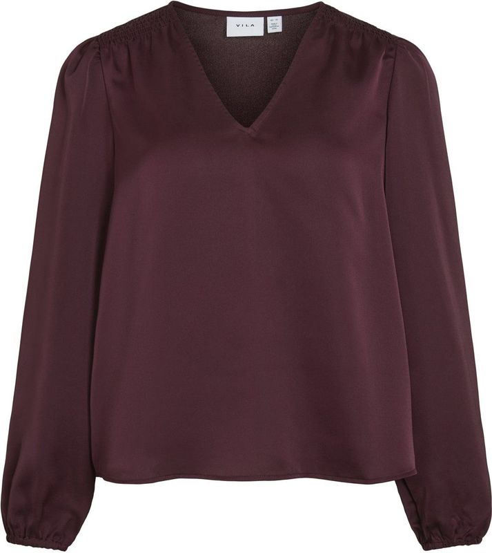 VILA Blouse 'VIEllette'  wijnrood