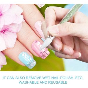 Nail Art Gel Carving Pen Set 5st - Nail Silicone Brushes Hollow Carving - Embossing Pen - DoubleEnded Brush en Dotting Tool Kit