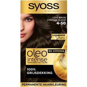 SYOSS - Oleo Intense 4-50 - Haarverf - Permanente Haarkleuring - Ijzig Bruin - Langdurige Kleur - 1 stuk
