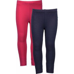 Blue Seven 2 PACK Bio Basic all season legging Donkerroze en Blauw - Maat 92